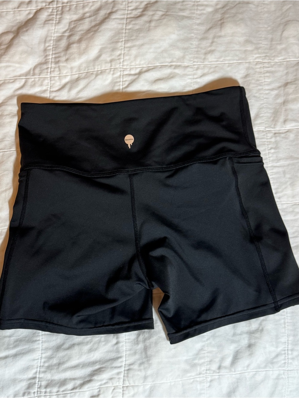 Blackmilk Black Pocket Bike Shorts Large